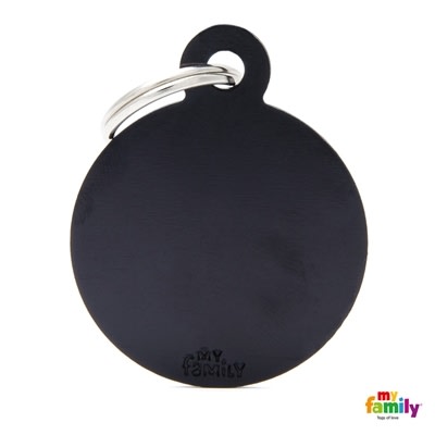 MY FAMILY BASIC ALUMINIUM BLACK BIG CIRCLE1