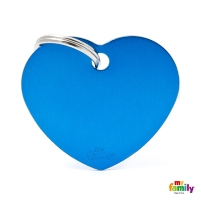 MY FAMILY BASIC ALUMINIUM BLUE BIG HEART