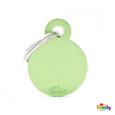 MY FAMILY BASIC ALUMINIUM GREEN SMALL CIRCLE