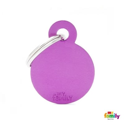 MY FAMILY BASIC ALUMINIUM PURPLE SMALL CIRCLE
