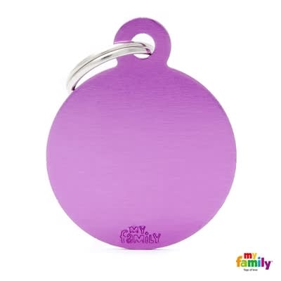 MY FAMILY BASIC ALUMINIUM PURPLE BIG CIRCLE