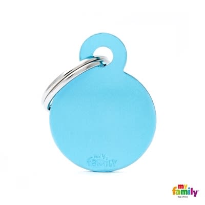 MY FAMILY BASIC ALUMINIUM LIGHT BLUE SMALL CIRCLE 1