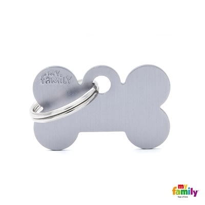 MY FAMILY BASIC ALUMINIUM GREY SMALL BONE