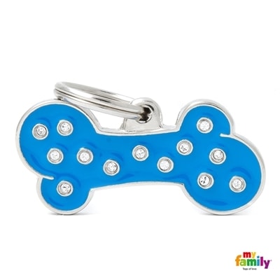 MY FAMILY CHIC BIG BLUE BONE STRASS MEDIANO