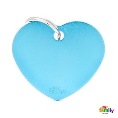 MY FAMILY BASIC ALUMINIUM LIGHT BLUE BIG HEART GRANDE