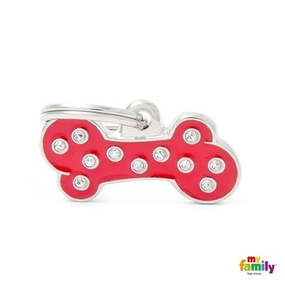 MY FAMILY CHIC RED BONE STRASS SMALL1