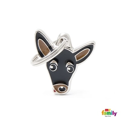 MY FAMILY FRIENDS BLACK AND TAN PINSCHER