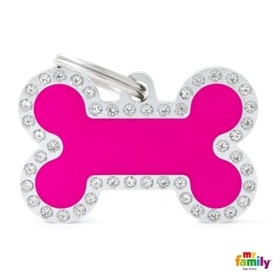MY FAMILY GLAM BIG FUCHSIA BONE STRASS MEDIANO1