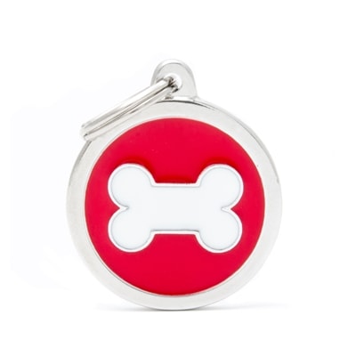 MY FAMILY CHARMS RED CIRCLE WHITE BONE1