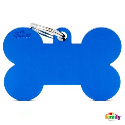 MY FAMILY BASIC ALUMINIUM BLUE XL BONE