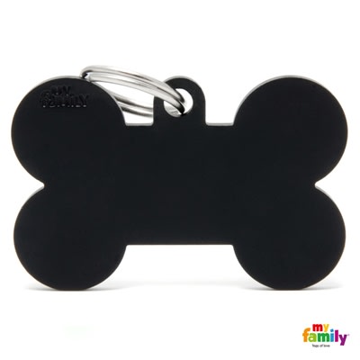 MY FAMILY BASIC ALUMINIUM BLACK XL BONE