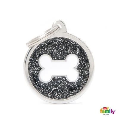 MY FAMILY  SHINE  BLACK CIRCLE WHITE BONE1