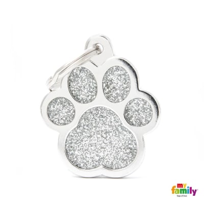 MY FAMILY SHINE BIG PAW GREY GLITTER