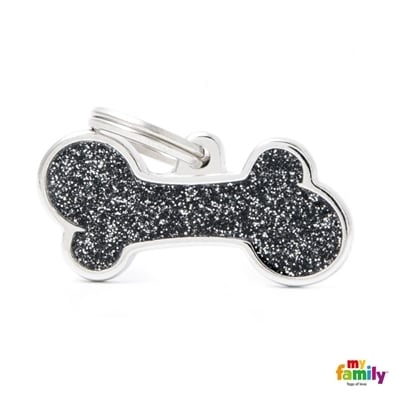 MY FAMILY SHINE BIG BONE BLACK GLITTER1