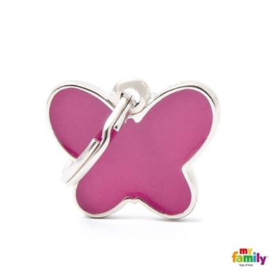 MY FAMILY CHARMS PINK BUTTERFLY SMALL1