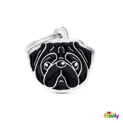 MY FAMILY FRIENDS BLACK PUG - NEW