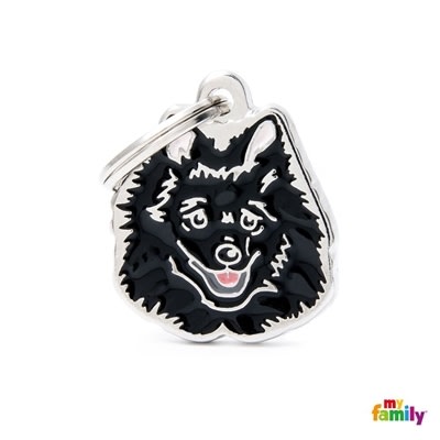 MY FAMILY FRIENDS NEW BLACK ITALIAN SPITZ