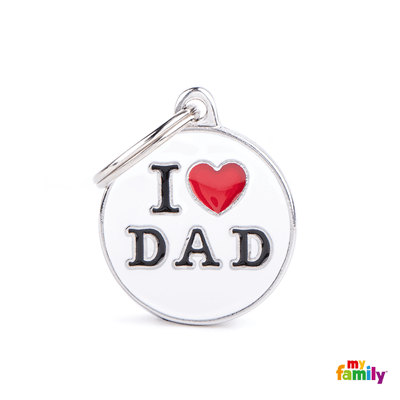 MY FAMILY CHARMS I LOVE DAD SMALL