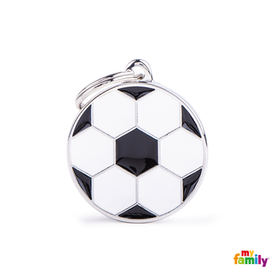 MY FAMILY CHARMS  ROUND SOCCER - MEDIUM