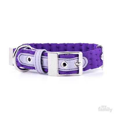 MY FAMILY COLLAR MILANO - NYLON - VIOLETA - CIRC. 49/59 CM1