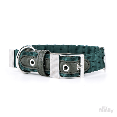 MY FAMILY COLLAR MILANO - NYLON - VERDE - CIRC. 54/64 CM
