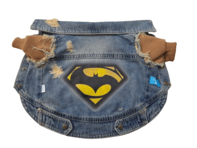 AZUL CASACA JEAN BATMAN