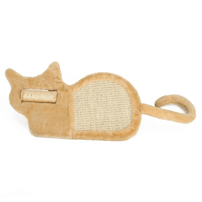 HOOPET RASCADOR INTERACTIVO MADERA Y SISAL - DISEÑO GATO1
