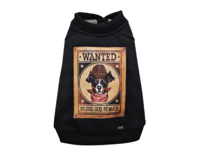 AZUL POLERA NEGRA WANTED