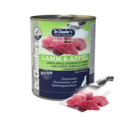 DR. CLAUDERS ADULTO CORDERO Y MANZANA PARA PERRO 800 gr1