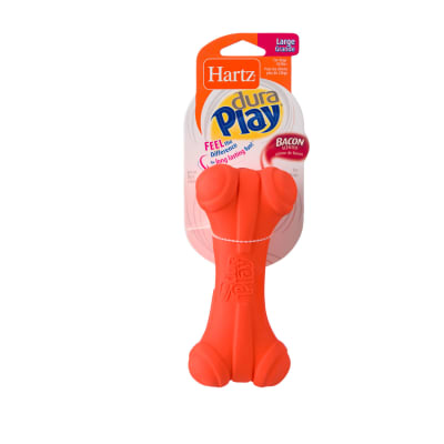 HARTZ DURA PLAY BONE DOG TOY LARGE-NARANJA