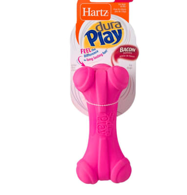 HARTZ DURA PLAY (HUESO) BONE DOG MEDIUM-ROSADO