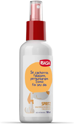IBASA SPRITZ AGUA PERFUMADA HIDRATANTE E HIGIENIZANTE PARA PIEL Y PATAS - PERROS Y GATOS 100 ML1