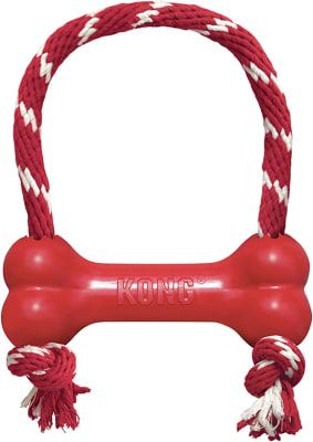 KONG GOODIE BONE W /ROPE Md