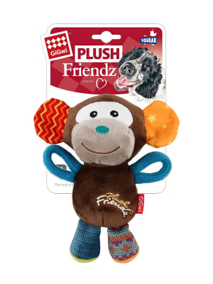 GIGWI PLUSH FRIENDZ - MONO MULTICOLOR (CON SQUEAKER)1