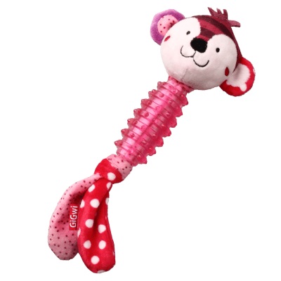 GIGWI SUPPA PUPPA MONKEY SMALL-ROSADO