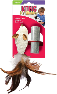 KONG REFILLABLES FEATHER MOUSE1