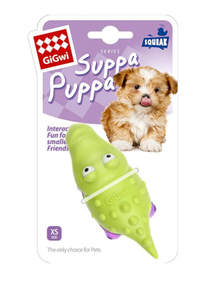 GIGWI Suppa Puppa Alligator  Green/purpla