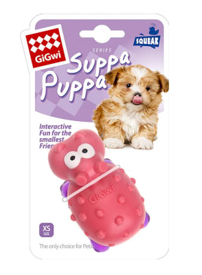 GIGWI Suppa Puppa Hippo - Pink/clear purple1