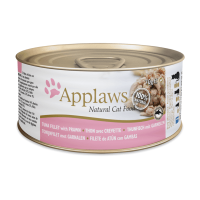 APPLAWS NATURAL GATOS (ALIMENTO HÚMEDO) FILETE DE ATÚN CON CAMARÓN (70 GR)