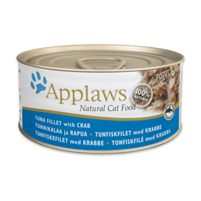 APPLAWS NATURAL GATOS (ALIMENTO HÚMEDO) FILETE DE ATÚN CON CANGREJO (70 GR)