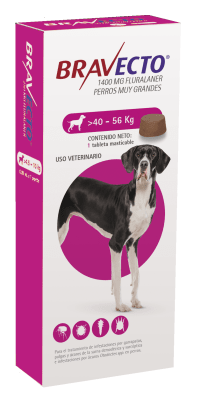 BRAVECTO TABLETA DE 40 KG A 56 KG (PERROS)