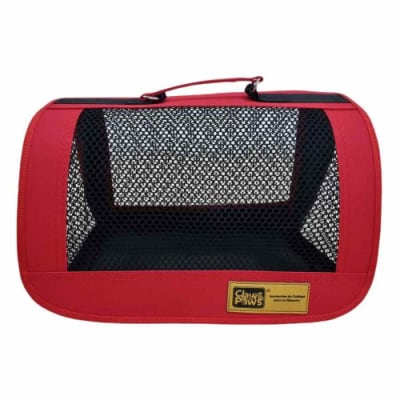 CLAWS PAWS TRANSPORTADOR DE TELA # 2 (38 x22x 23 cms.) ROJO