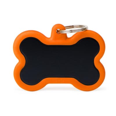 MY FAMILY HUSHTAG HUESO XL ALUMINIO NEGRO GOMA NARANJA