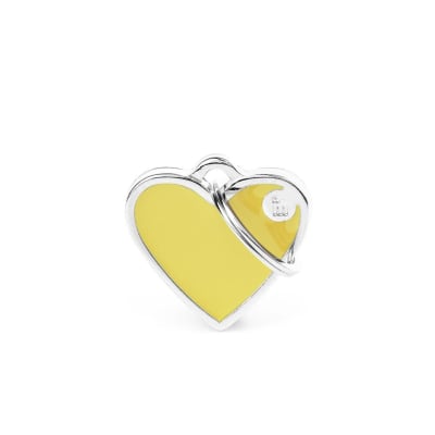 MY FAMILY HANDMADE SMALL YELLOW HEART