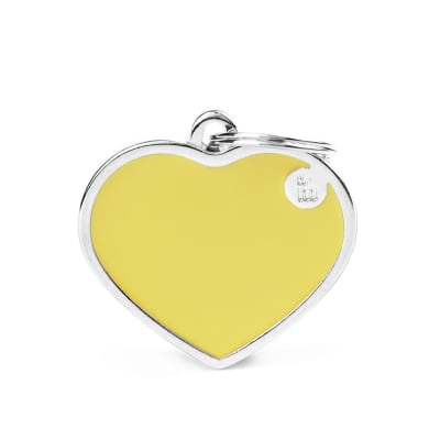 MY FAMILY HANDMADE BIG YELLOW HEART GRANDE