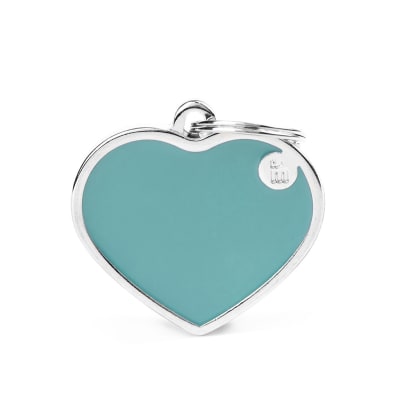 MY FAMILY HANDMADE BIG LIGHT BLUE HEART GRANDE