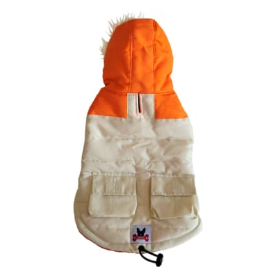 COSHUPET CASACA XPLOR NARANJA CON CREMA-TALLA 01