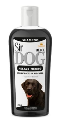 SIR DOG SHAMPOO PARA PELAJE NEGRO CON EXTRACTO DE ALOE VERA 390 ML