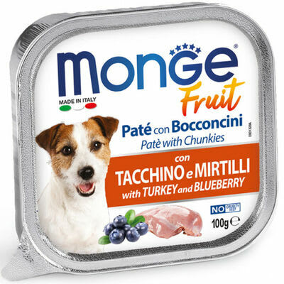 MONGE FRUIT PAVO Y ARÁNDANO 100 g1