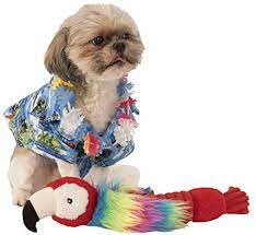DISFRAZ CAMISA HAWAINA LUAU PET COSTUME1